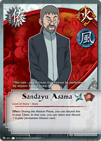 Sandayu Asuma — Naruto CCG card c021