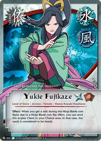 Yukie Fujikaze — Naruto CCG card c023