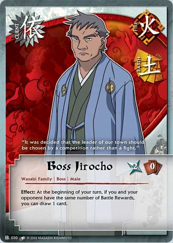 Boss Jirocho — Naruto CCG card c030