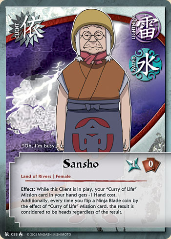 Sansho — Naruto CCG card c038