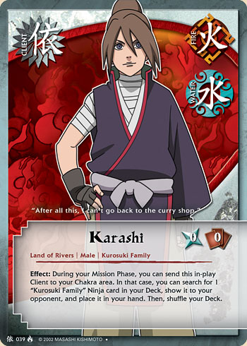 Karashi — Naruto CCG card c039