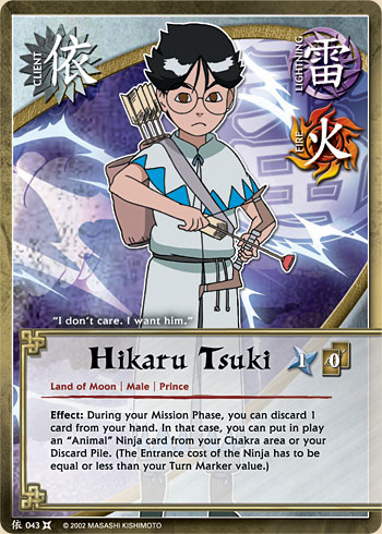 Hikaru Tsuki — Naruto CCG card c043