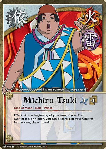 Michiru Tsuki — Naruto CCG card c045