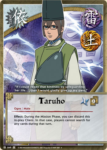 Taruho — Naruto CCG card c049