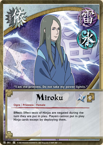Miroku — Naruto CCG card c051
