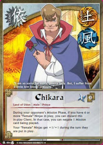 Chikara — Naruto CCG card c054