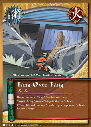 Fang over Fang — Naruto CCG card j090