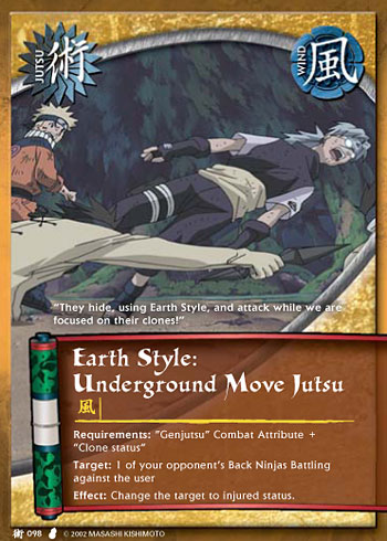 Earth Style: Underground Move Jutsu — j098
