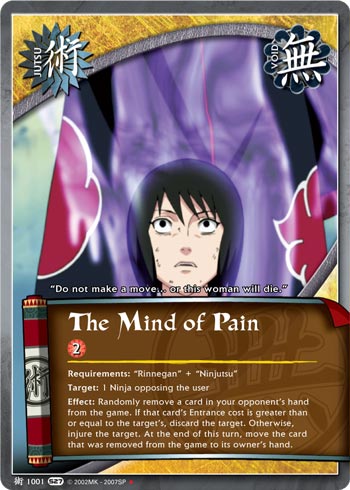 The Mind of Pain — Naruto CCG card j1001