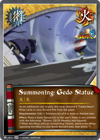 Summoning: Gedo Statue — Naruto CCG card j1011