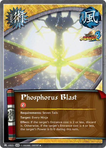 Phosphorus Blast — Naruto CCG card j1023