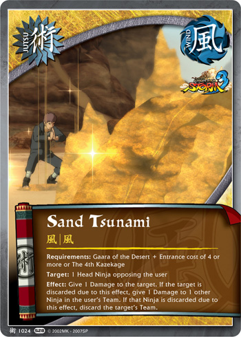 Sand Tsunami — Naruto CCG card j1024