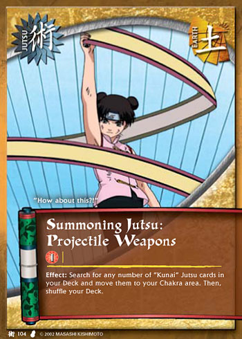 Summoning Jutsu: Projectile Weapons — j104