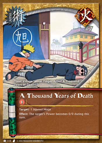 A Thousand Years of Death — Naruto CCG card j113