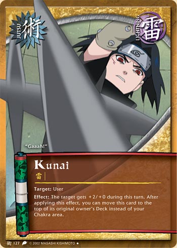 Kunai — Naruto CCG card j127