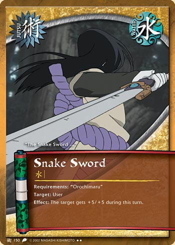 Snake Sword — Naruto CCG card j150