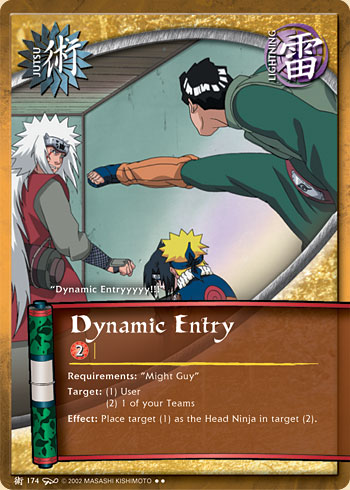 Dynamic Entry — Naruto CCG card j174