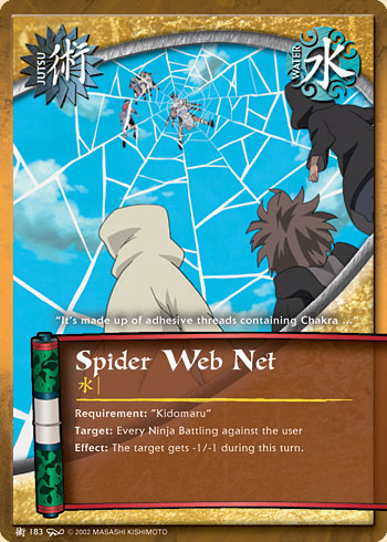 Spider Web Net — Naruto CCG card j183