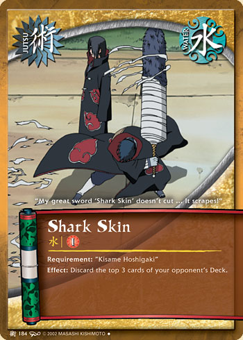 Shark Skin — Naruto CCG card j184