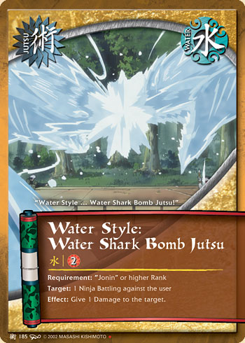 Water Style: Water Shark Bomb Jutsu — j185