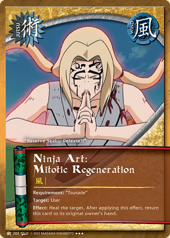 Ninja Art: Mitotic Regeneration — Naruto CCG card j202