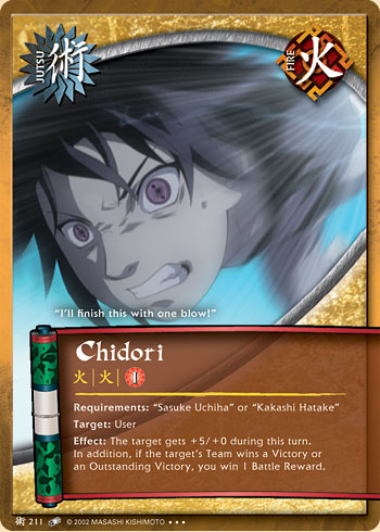 Chidori — Naruto CCG card j211