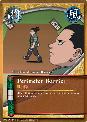 Perimeter Barrier — Naruto CCG card j227