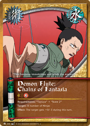 Demon Flute: Chains of Fantasia — Naruto CCG card j244