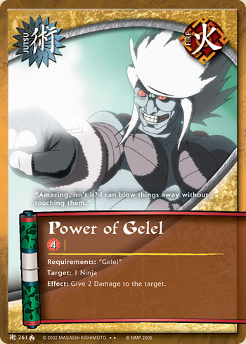 Power of Gelel — Naruto CCG card j261