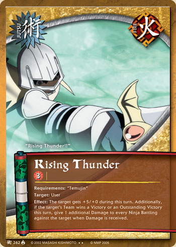 Rising Thunder — Naruto CCG card j262