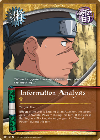 Information Analysis — Naruto CCG card j277