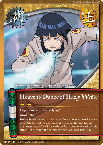 Heaven's Dance of Hazy White — Naruto CCG card j299