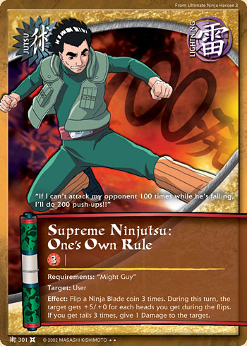 Supreme Ninjutsu: One's Own Rule — j301