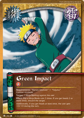 Green Impact — Naruto CCG card j304