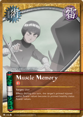 Muscle Memory — Naruto CCG card j306