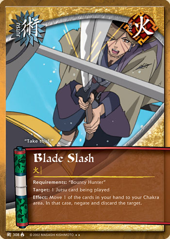 Blade Slash — Naruto CCG card j308