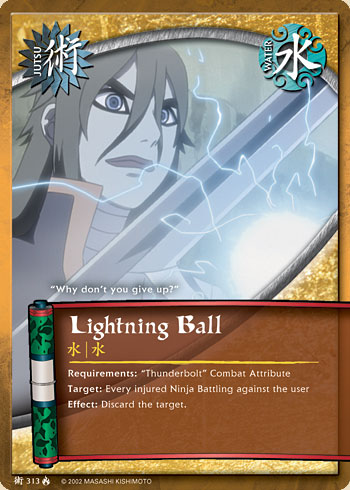 Lightning Ball — Naruto CCG card j313