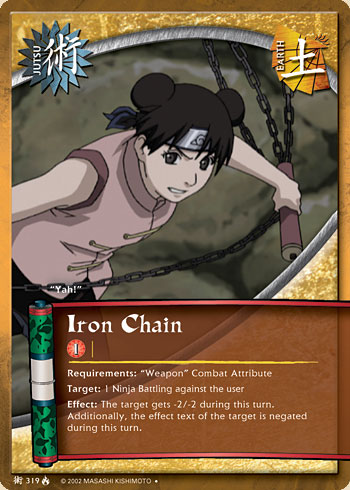 Iron Chain — Naruto CCG card j319