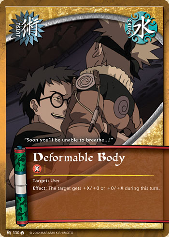 Deformable Body — Naruto CCG card j330