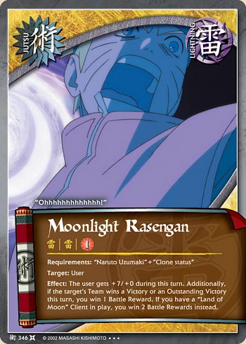 Moonlight Rasengan — Naruto CCG card j346