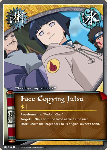 Face Copying Jutsu — Naruto CCG card j351