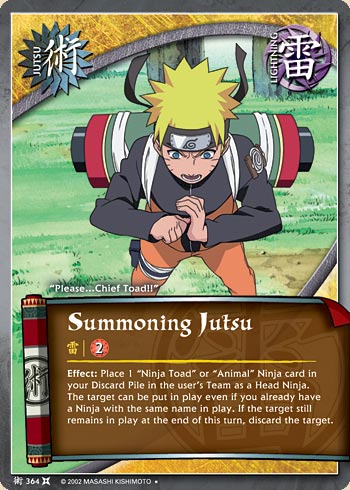 Summoning Jutsu — Naruto CCG card j364