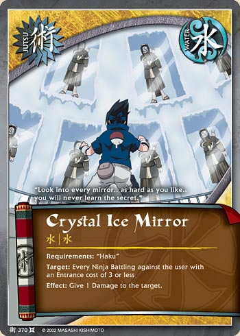 Crystal Ice Mirror — Naruto CCG card j370
