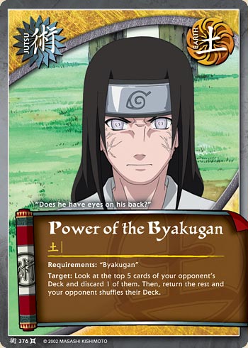 Power of the Byakugan — Naruto CCG card j376