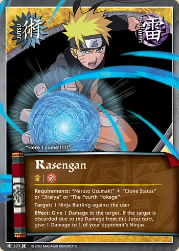 Rasengan — Naruto CCG card j377