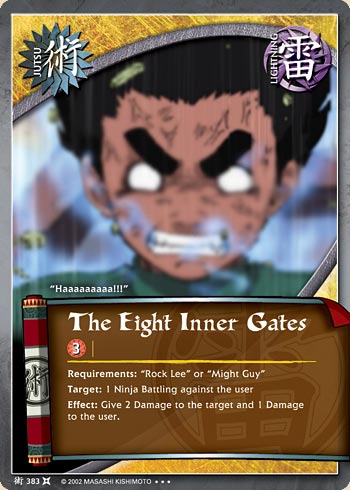 The Eight Inner Gates — Naruto CCG card j383