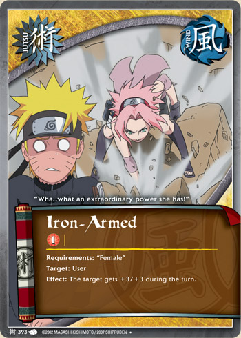 Iron-Armed — Naruto CCG card j393
