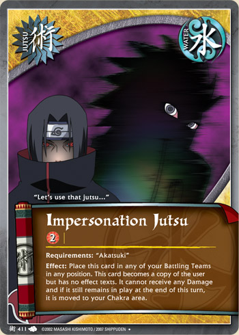 Impersonation Jutsu — Naruto CCG card j411