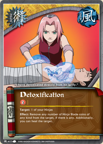 Detoxification — Naruto CCG card j417