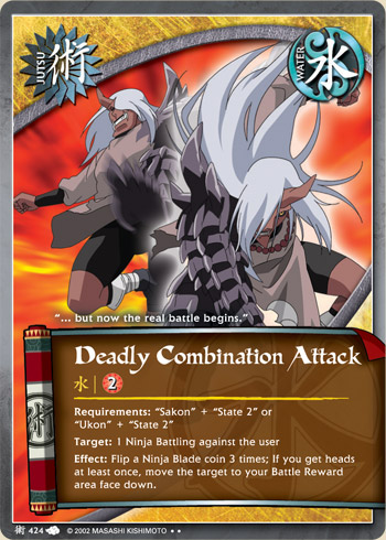 Deadly Combination Attack — Naruto CCG card j424